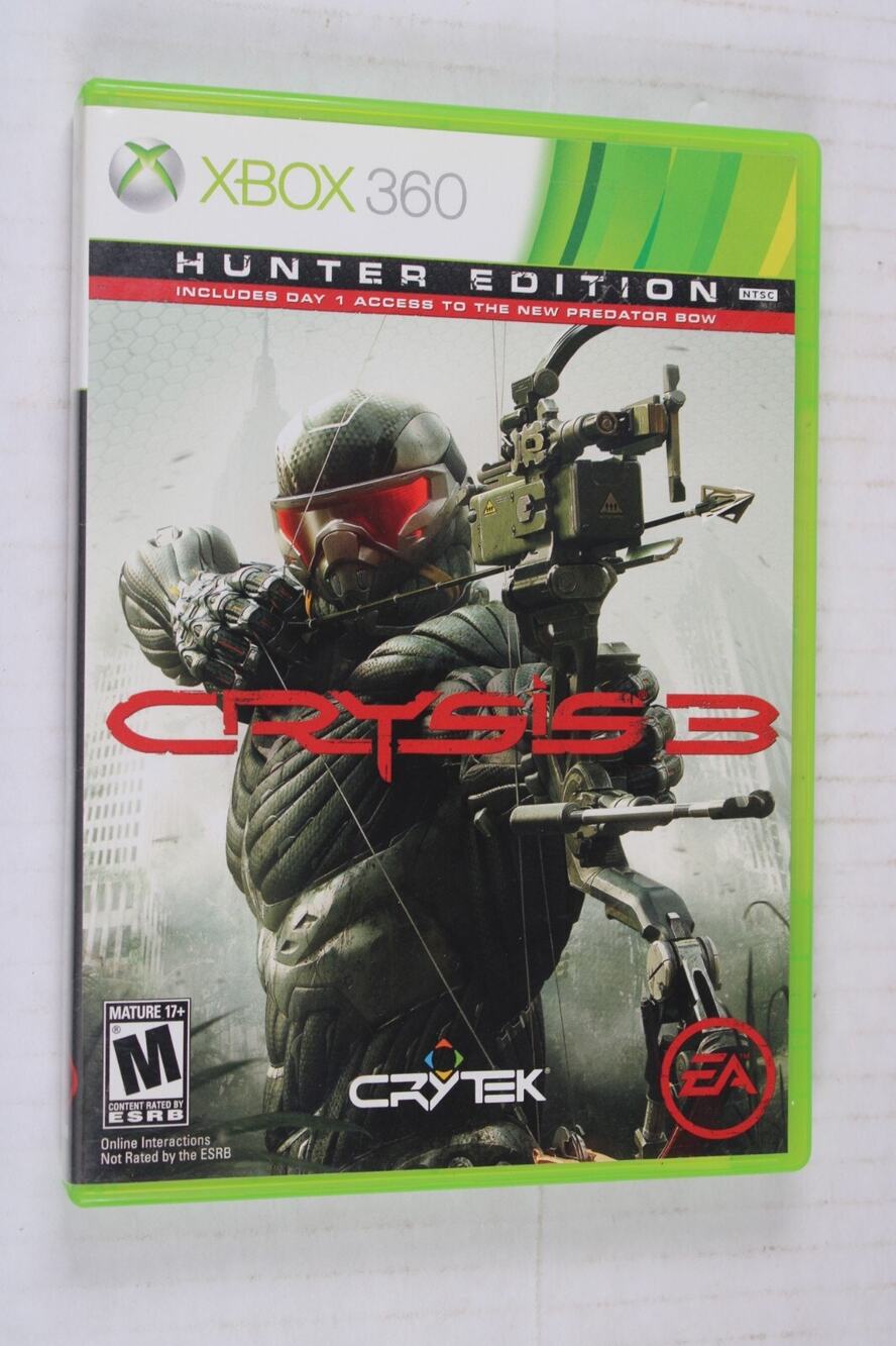 Crysis 3 Hunter Edition (Microsoft Xbox 360, 2013) Authentic, Complete, tested